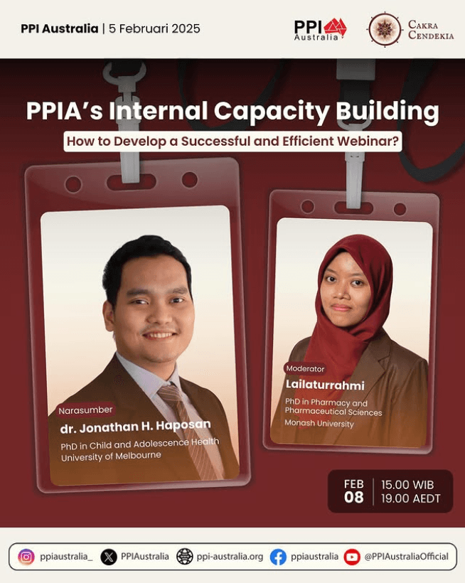 Poster Acara - PPIA’s Internal Capacity Building: How to Develop a Successful and Efficient Webinar?